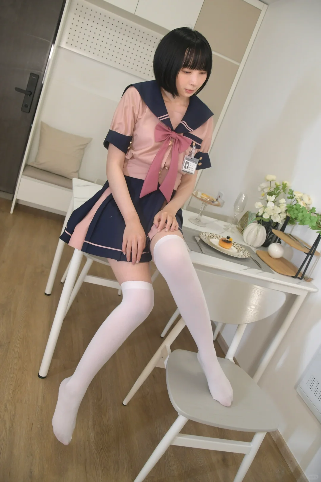 居家写真｜白丝少女