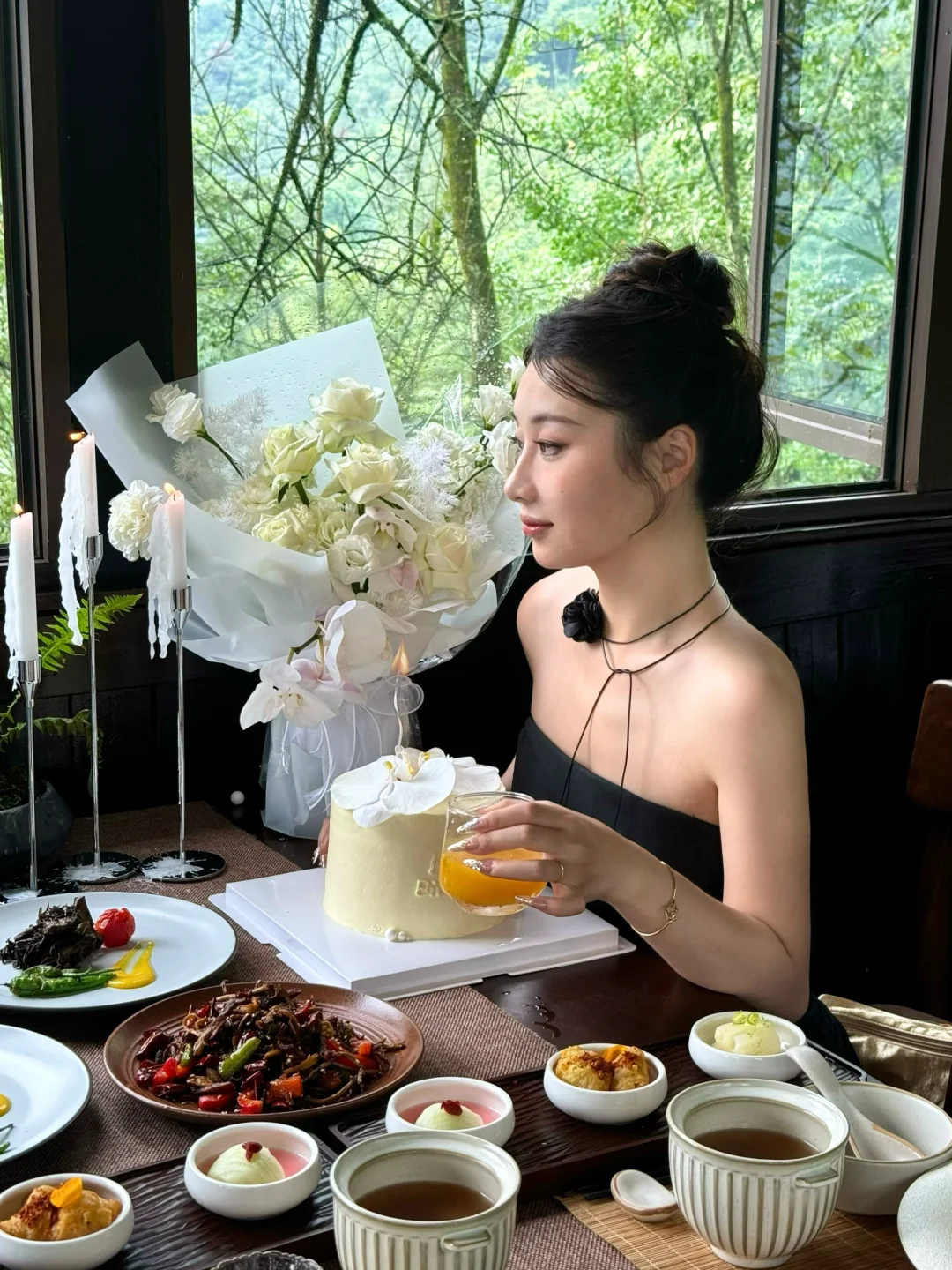 在成都的山野生日餐厅🍽️🌿