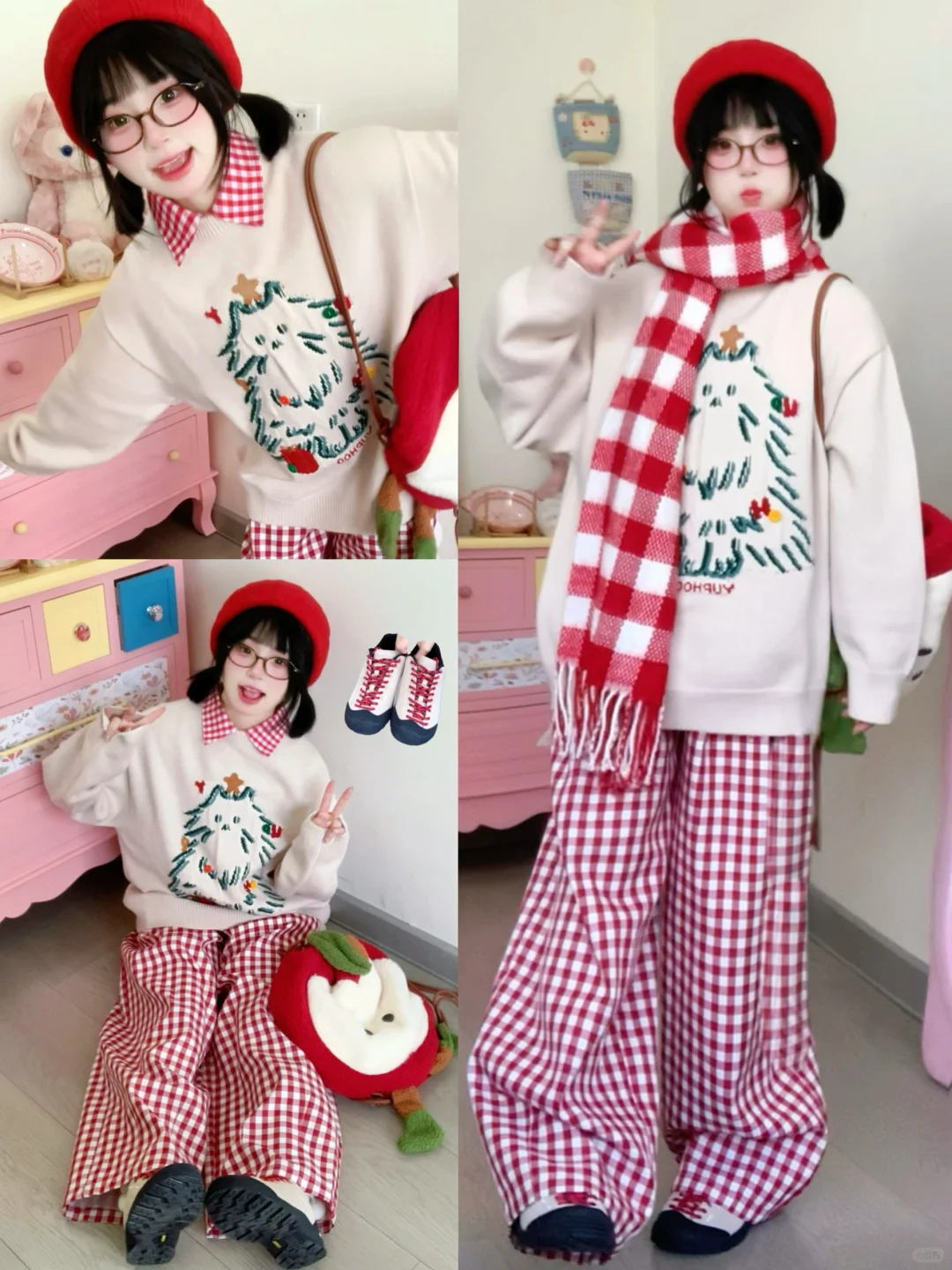 150小个子🎨8套⭐甜妹の秋冬穿搭！好可爱(✧∇✧)