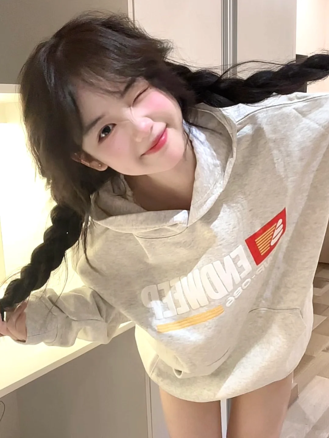 圆脸双麻花辫太可爱啦！甜度拉满