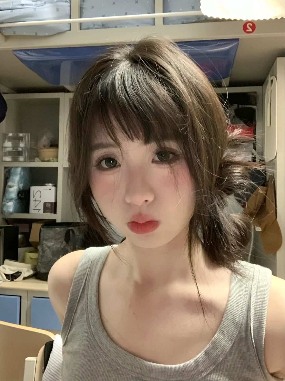 感觉甜甜的妆～