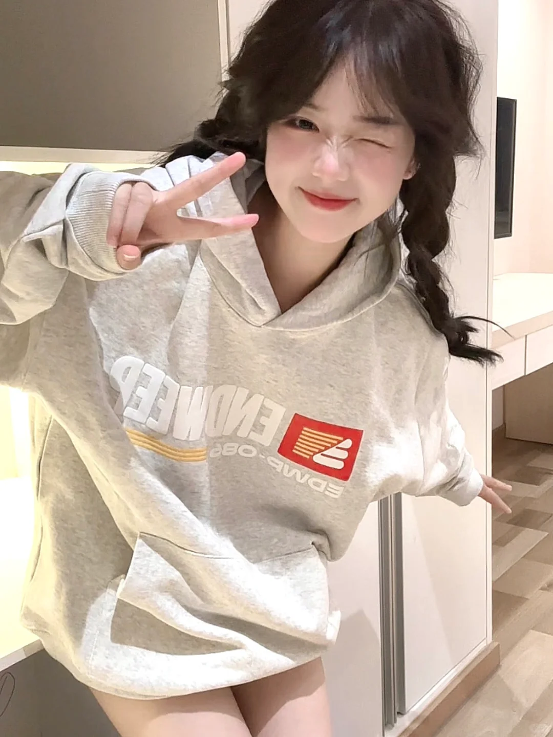 圆脸双麻花辫太可爱啦！甜度拉满