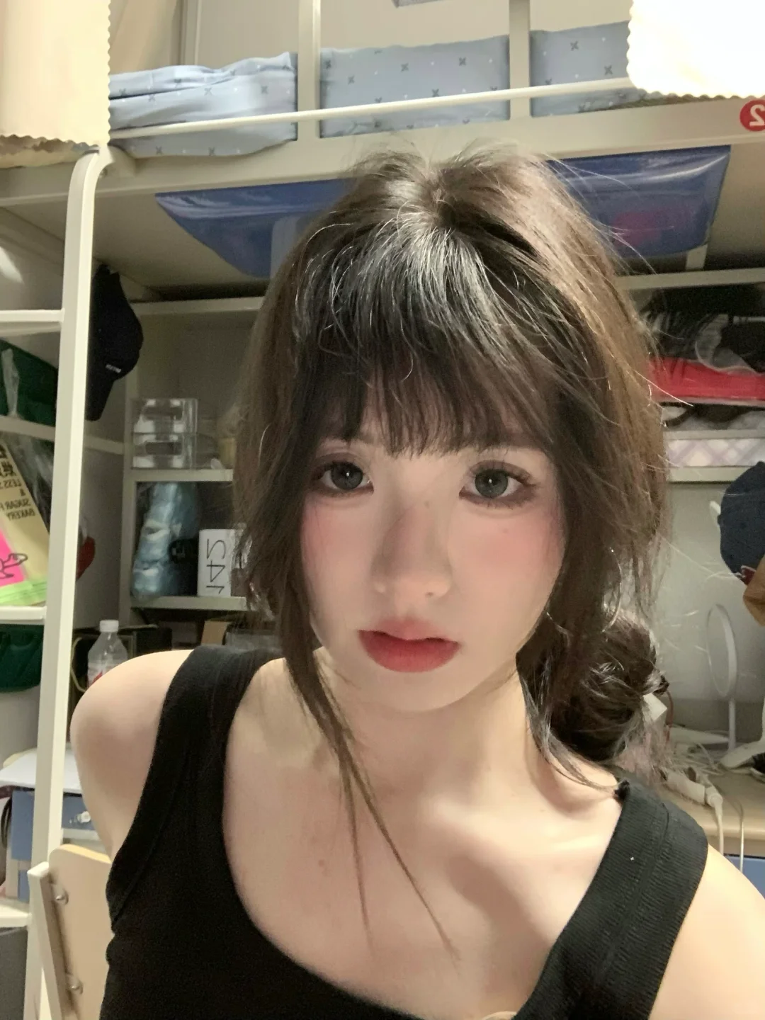 感觉甜甜的妆～
