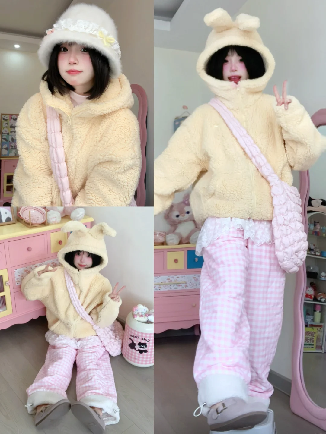150小个子🎨8套⭐甜妹の秋冬穿搭！好可爱(✧∇✧)
