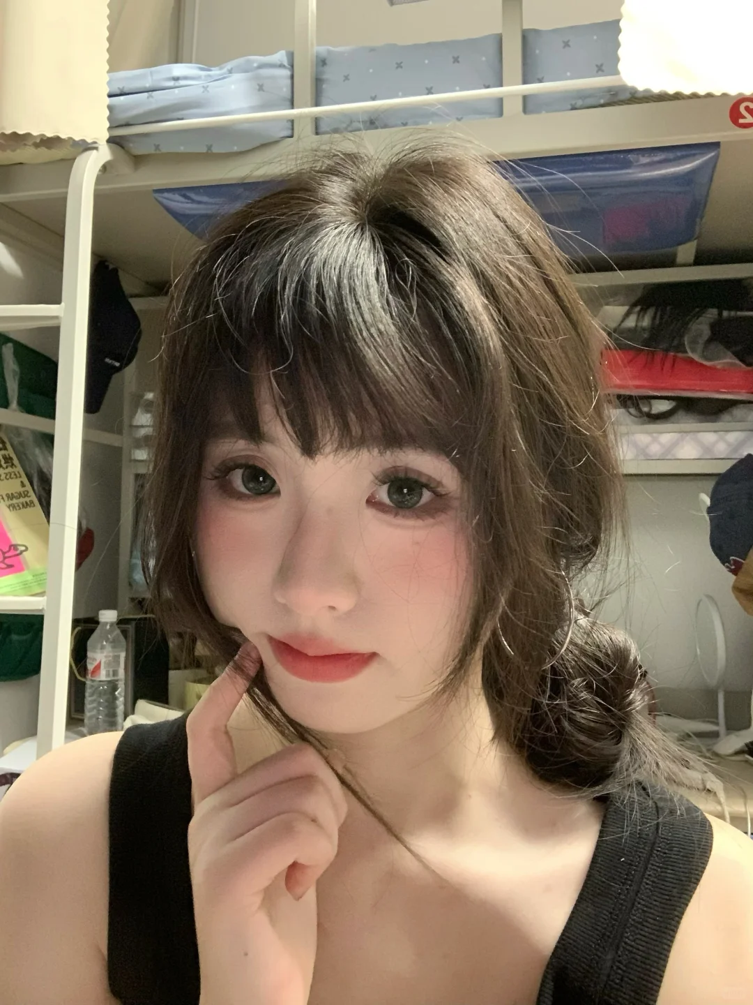 感觉甜甜的妆～
