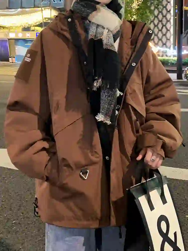 300斤胖子冲锋衣❗美式宽松加大码夹克外套