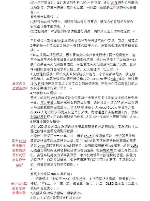 单片机毕设物联网毕业设计选题题目实物接单