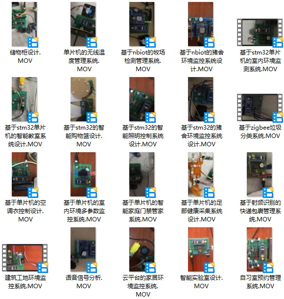 单片机毕设物联网毕业设计选题题目实物接单