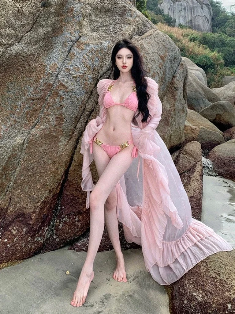 仙女坠落 ✨🧚‍♀️ 好喜欢这个泳衣 💗