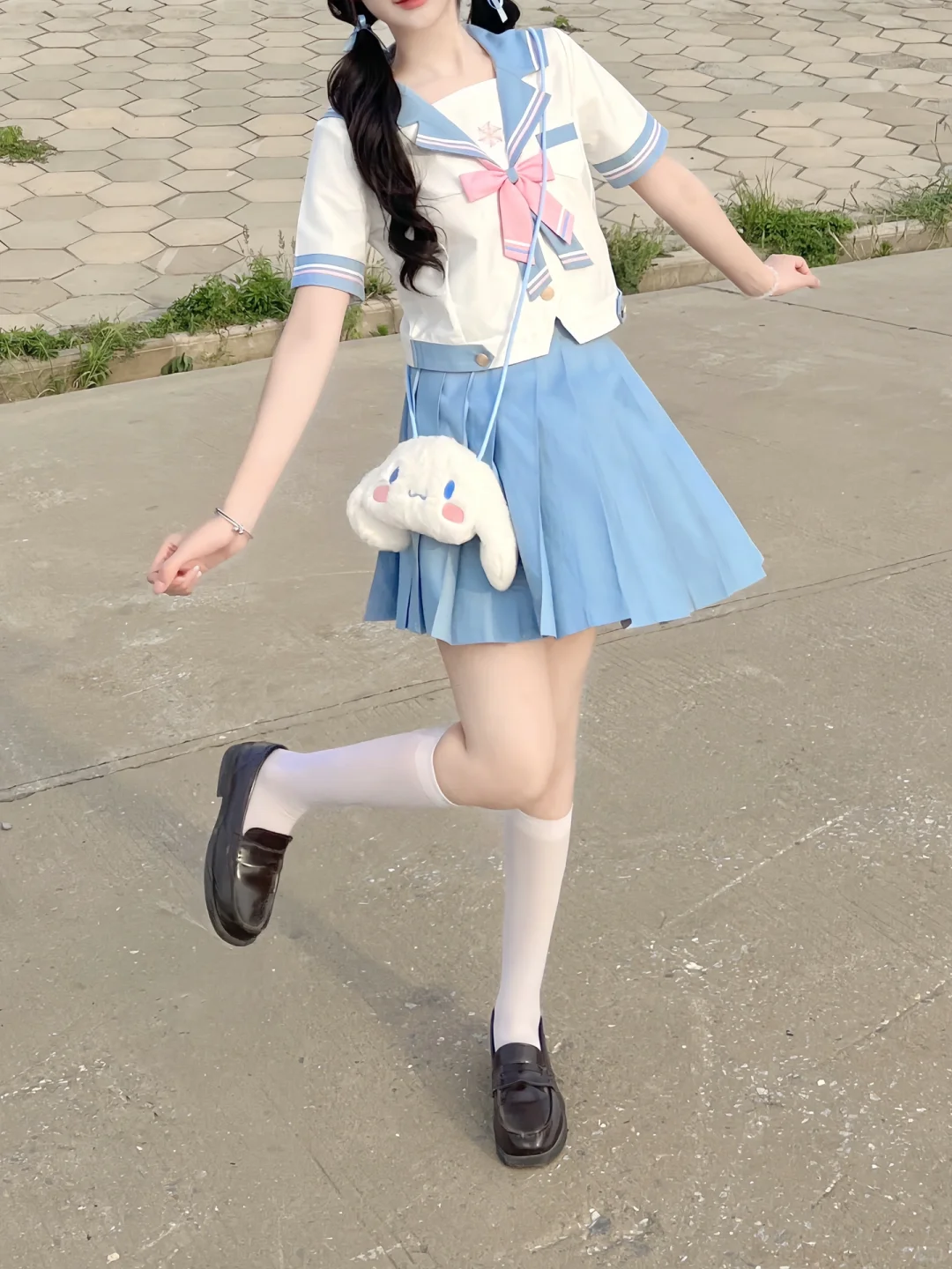 甜妹穿的jk