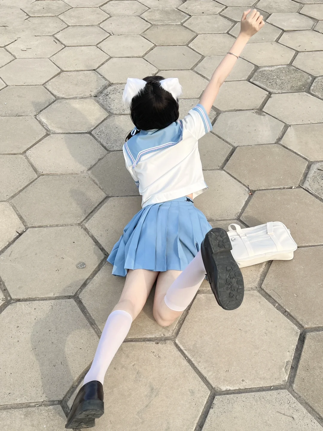 甜妹穿的jk