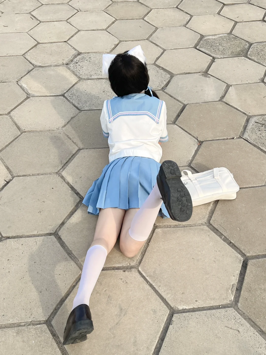 甜妹穿的jk