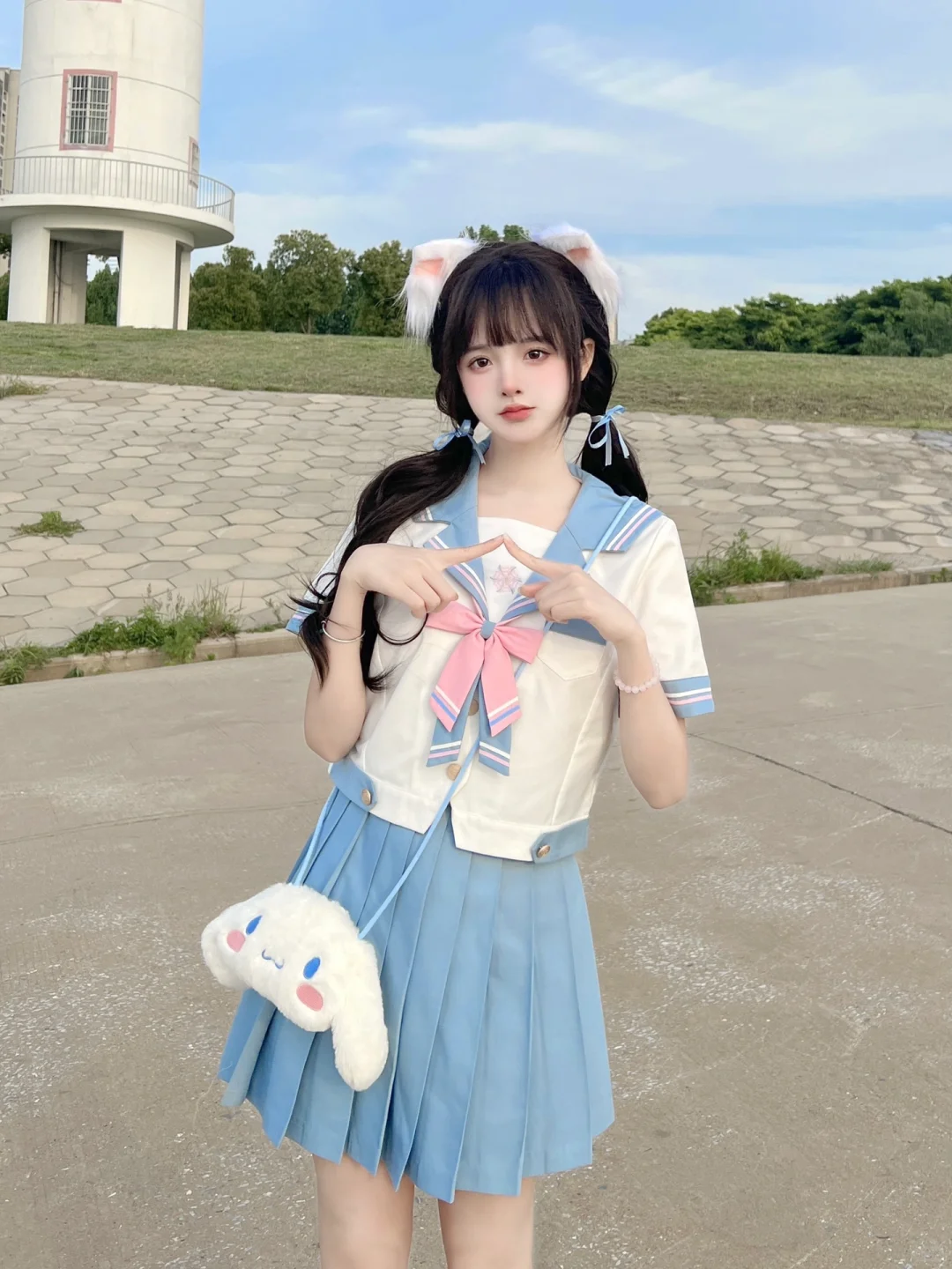 甜妹穿的jk