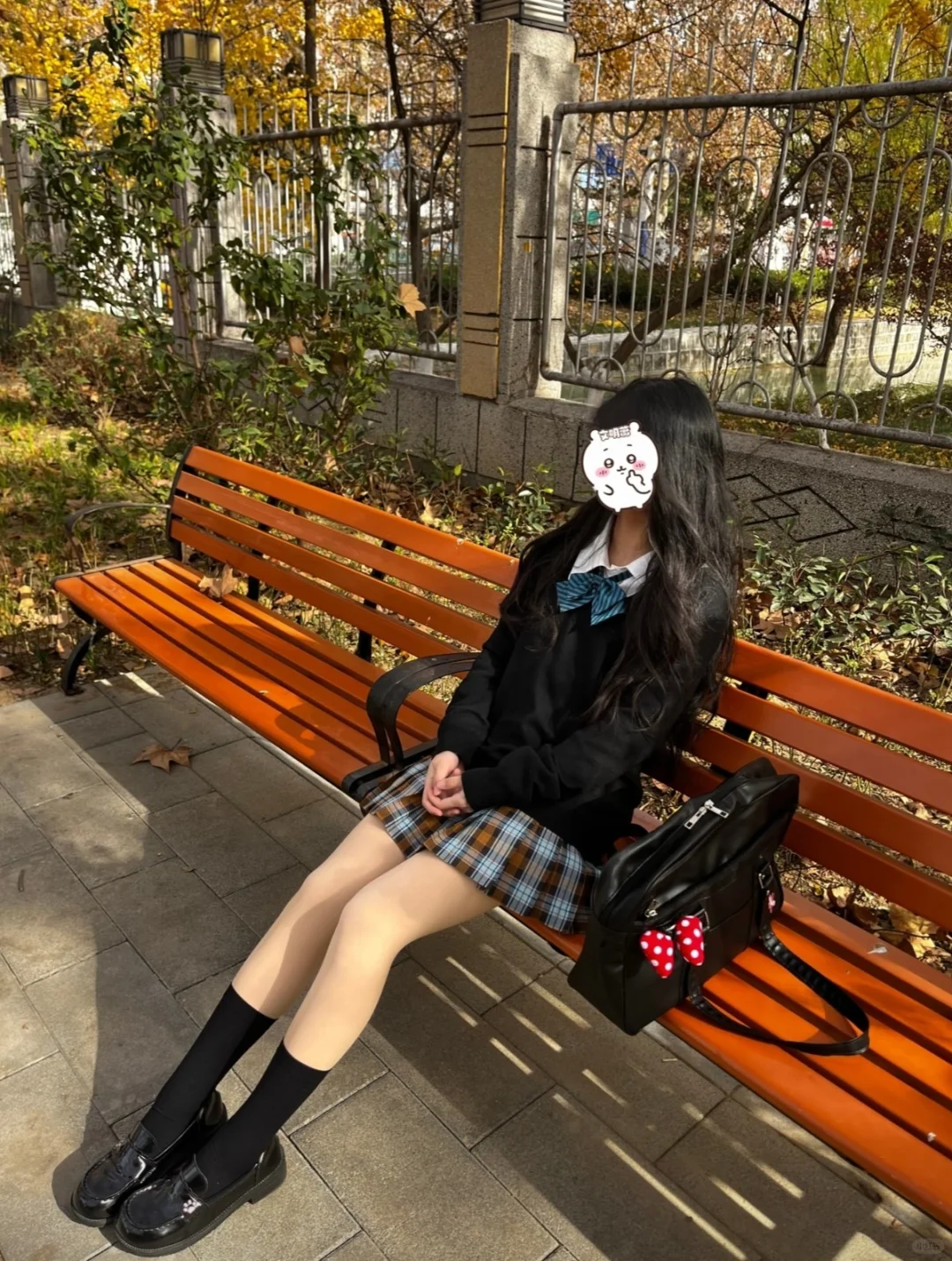 氛围感jk拍照姿势