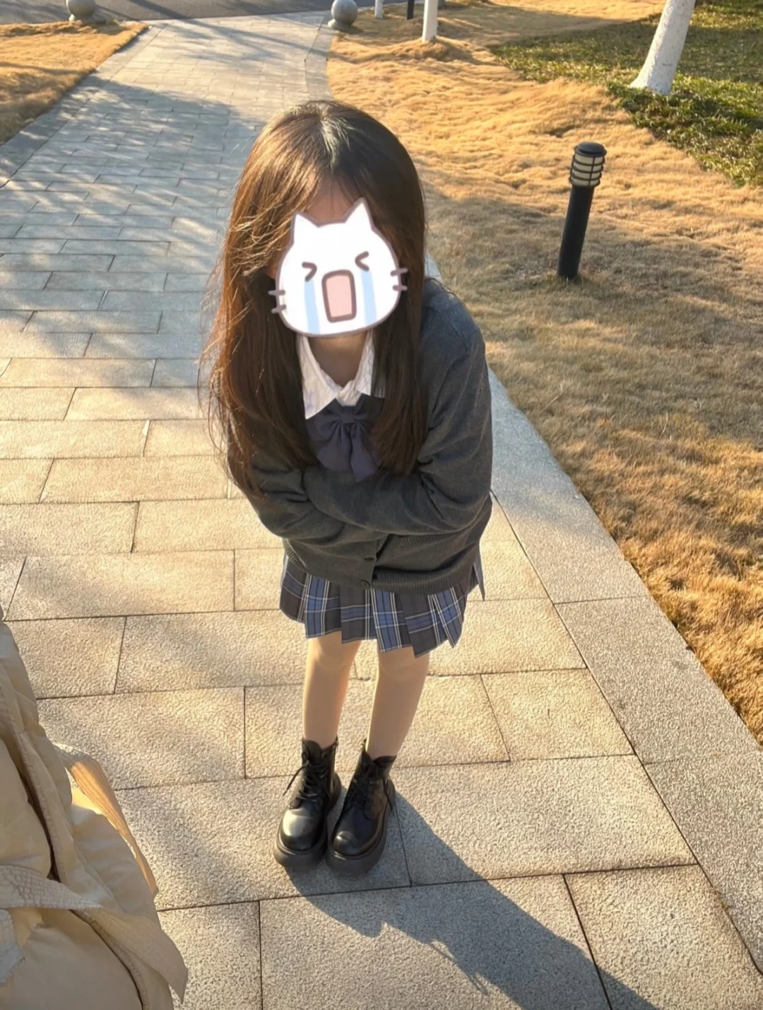 氛围感jk拍照姿势