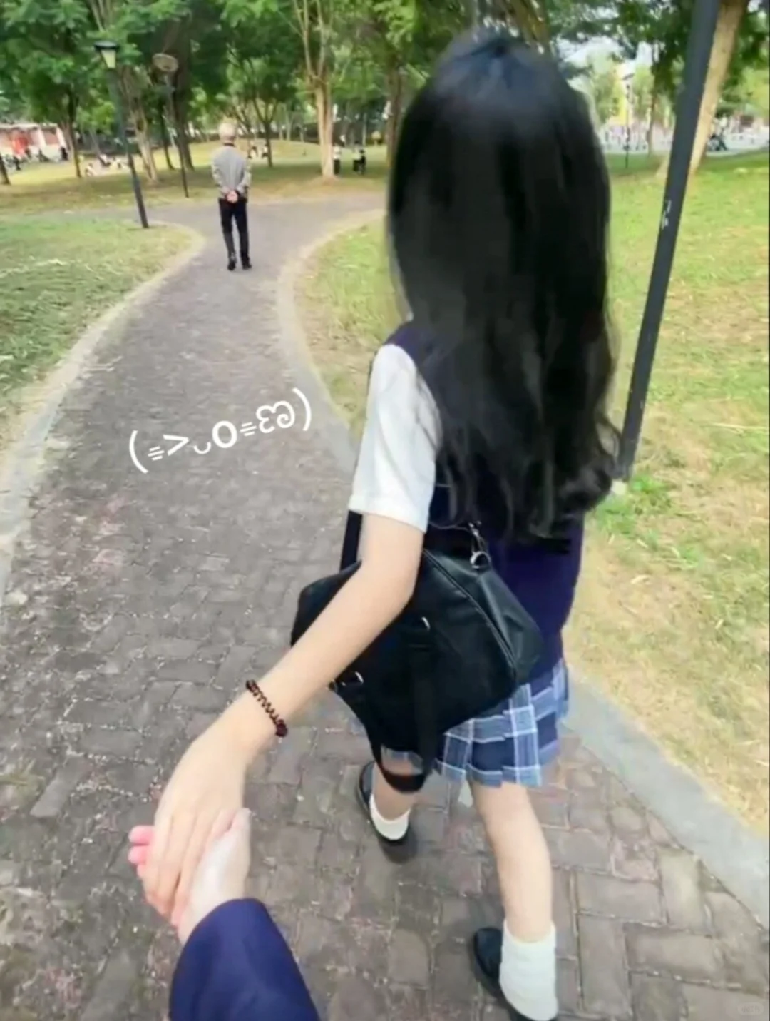 氛围感jk拍照姿势