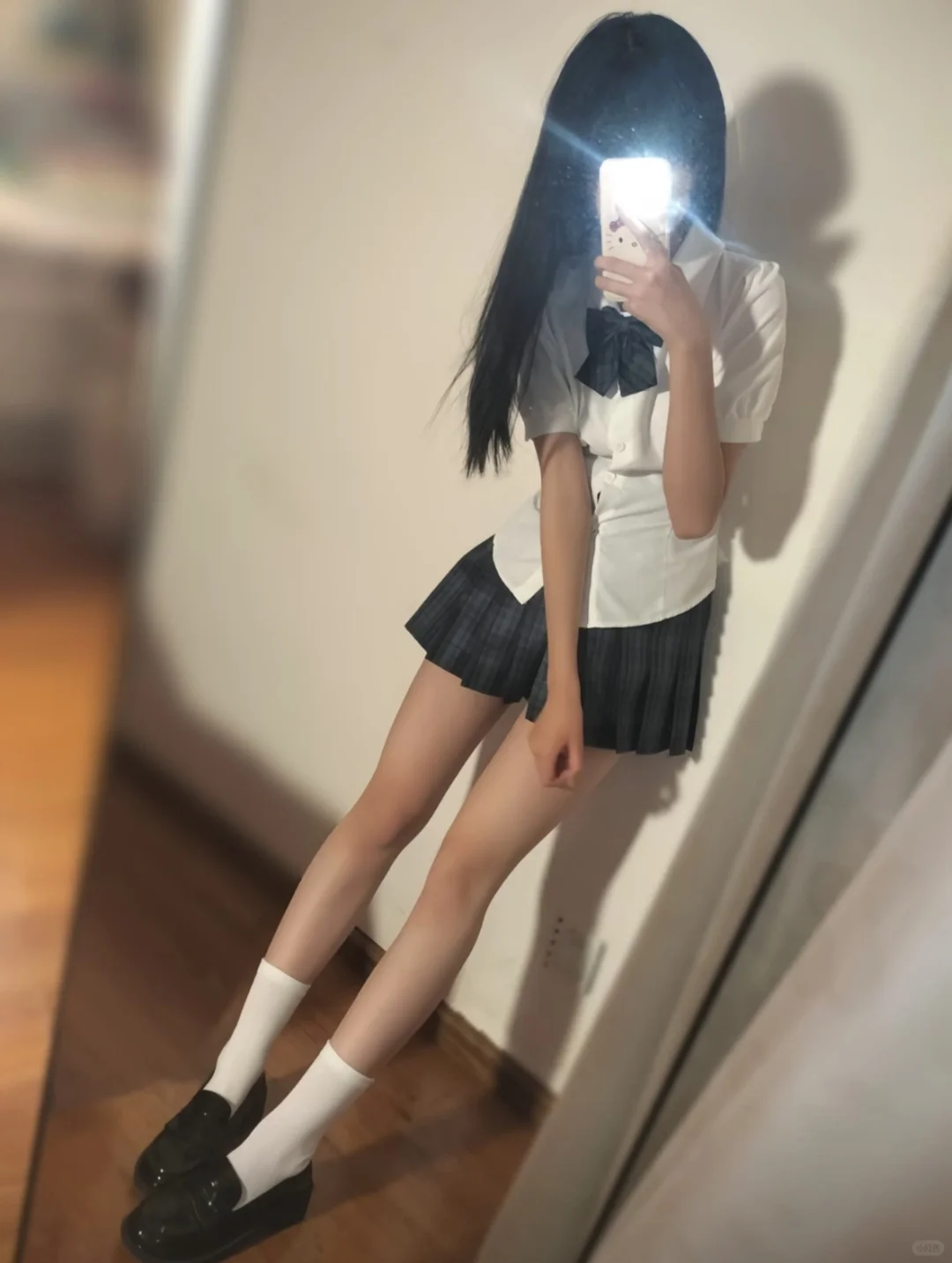 氛围感jk拍照姿势