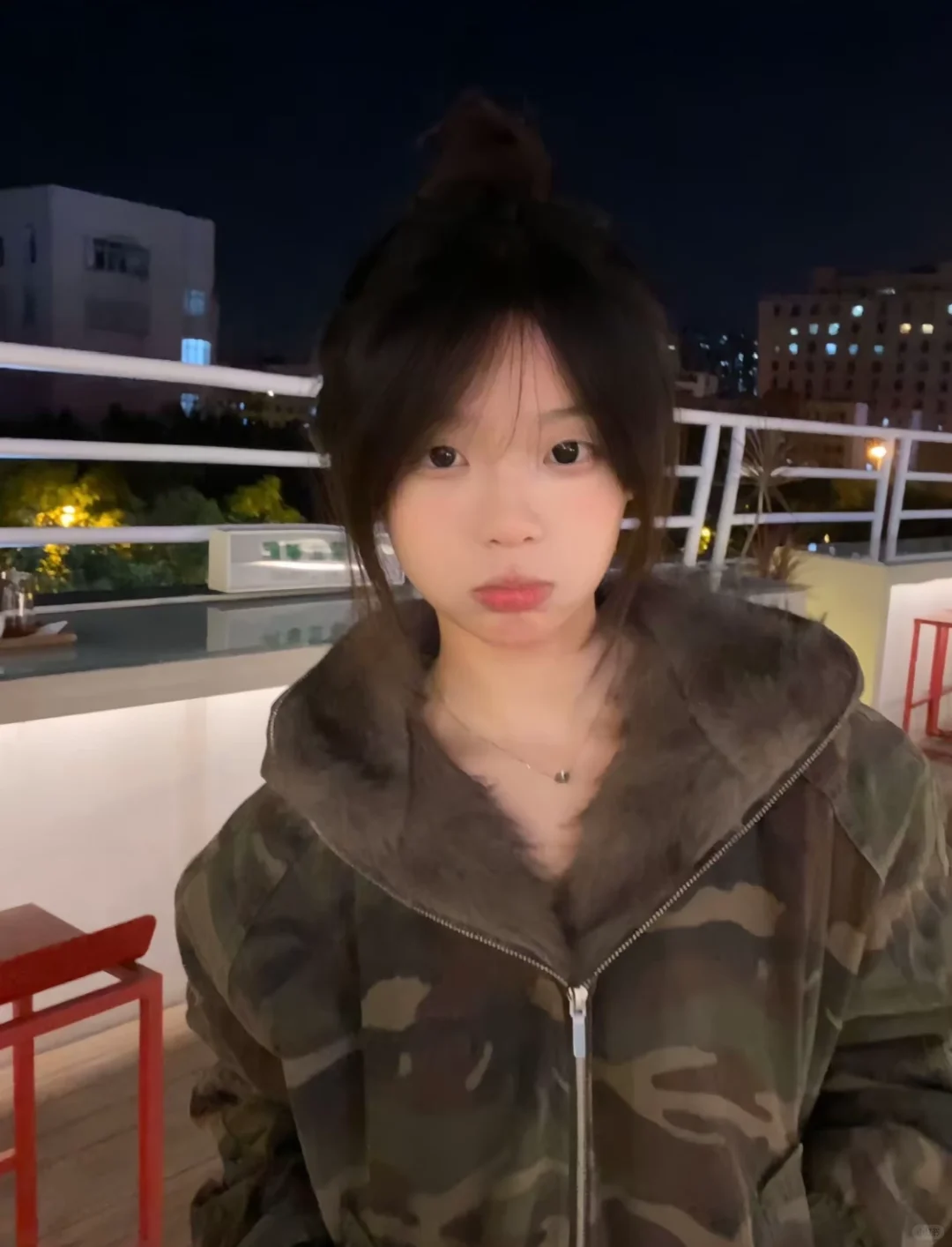 方圆脸最适合丸子头啦！