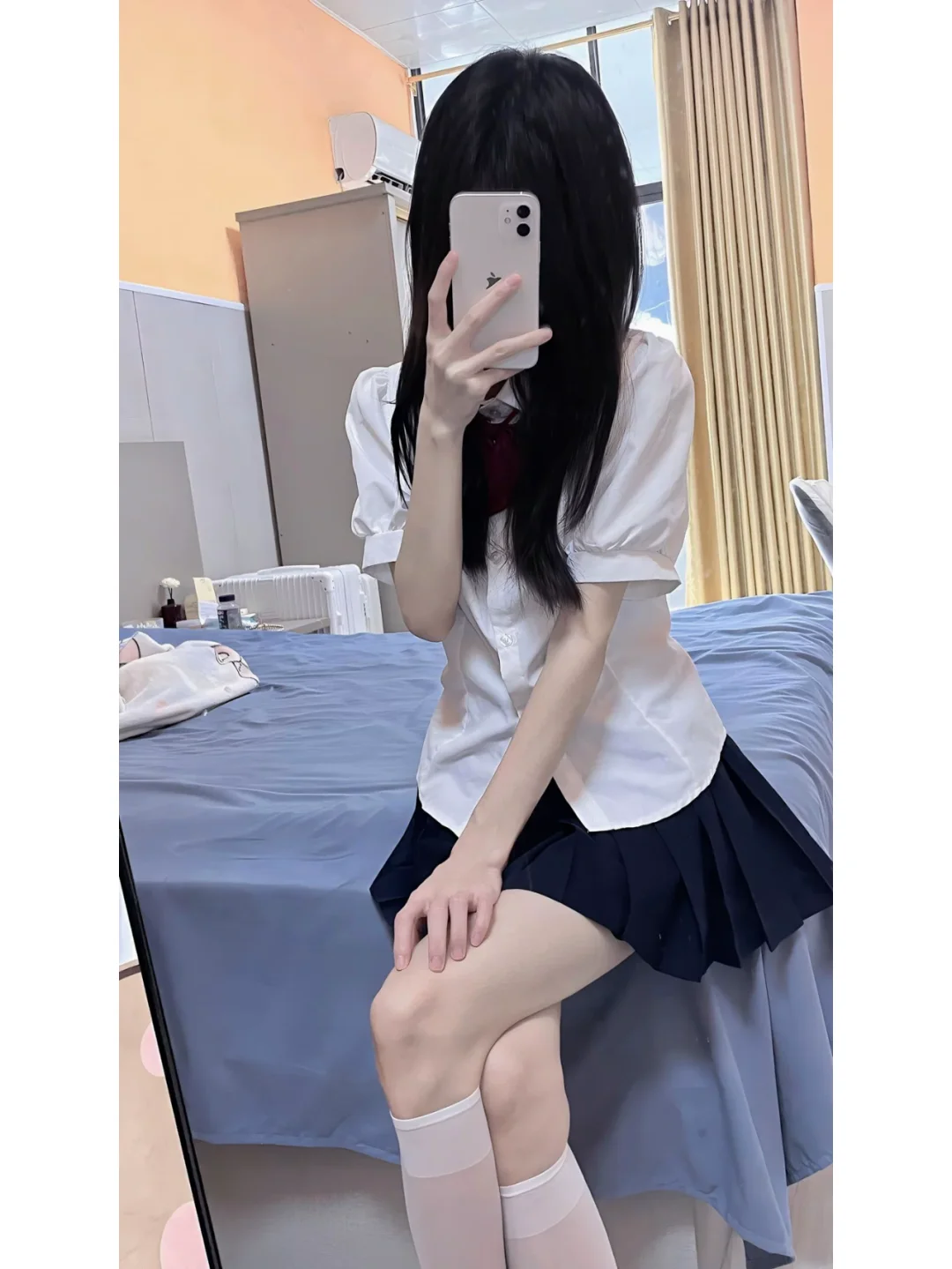 👀看我JK制服，一起开启浪漫约会吧！