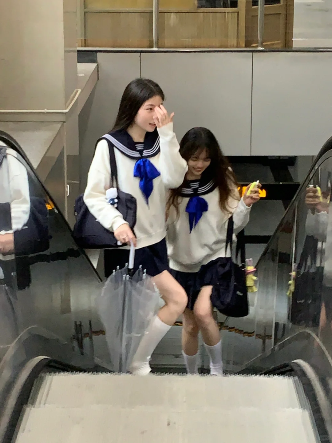 车站遇见等车的JK