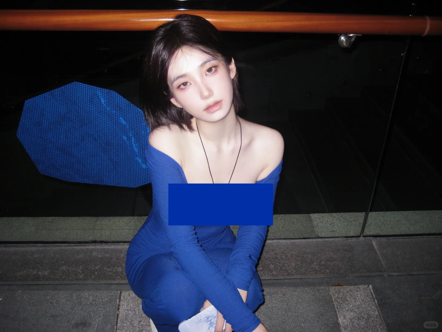 “你说蓝色是你最爱的颜色💙”