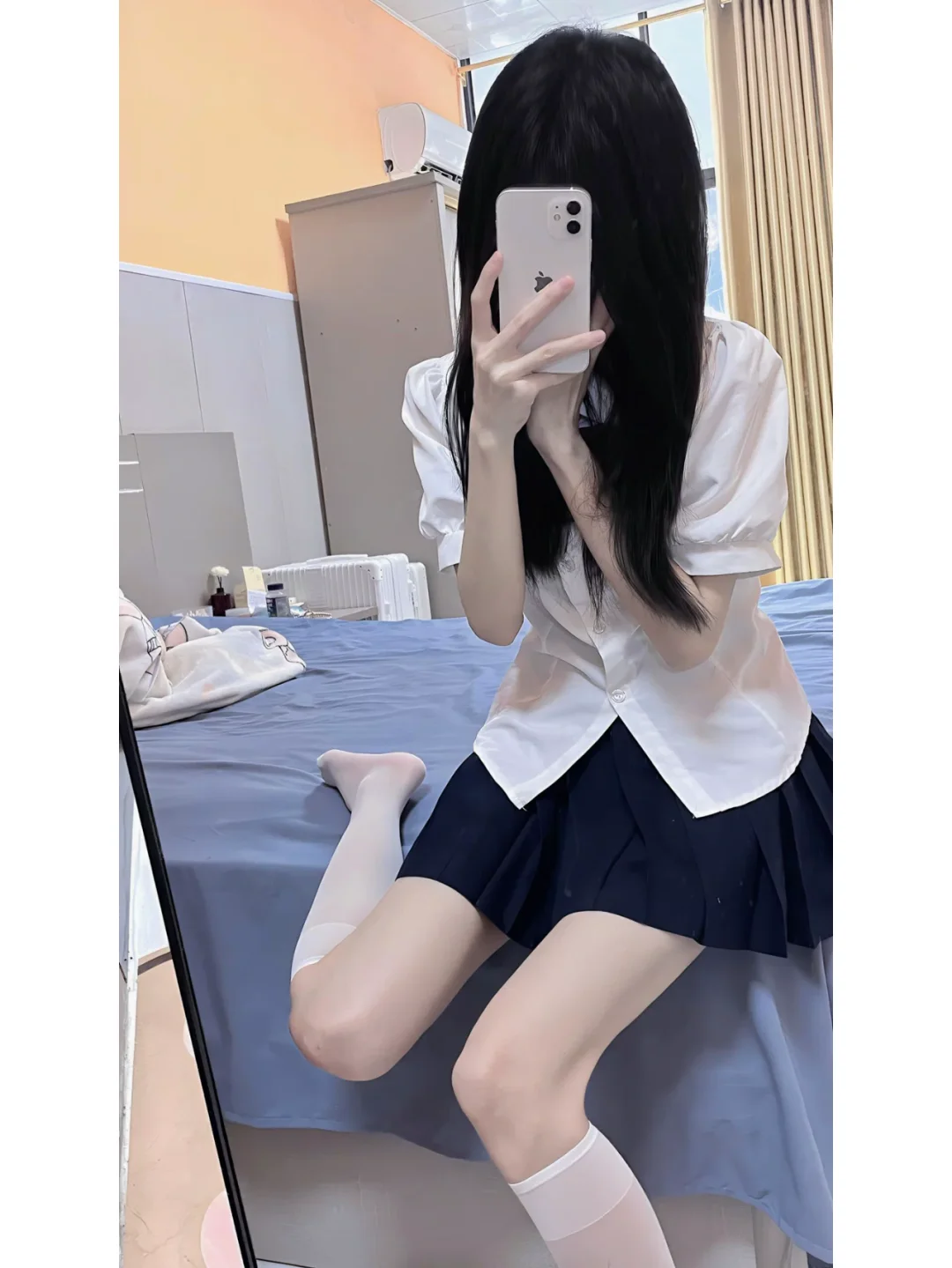 👀看我JK制服，一起开启浪漫约会吧！