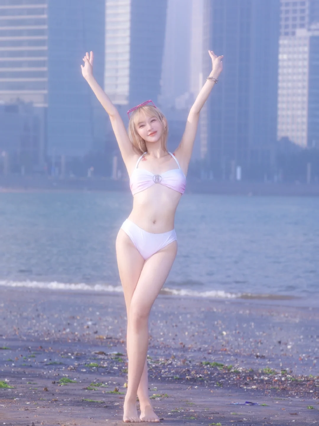太喜欢海边啦！可以实现比基尼自由！