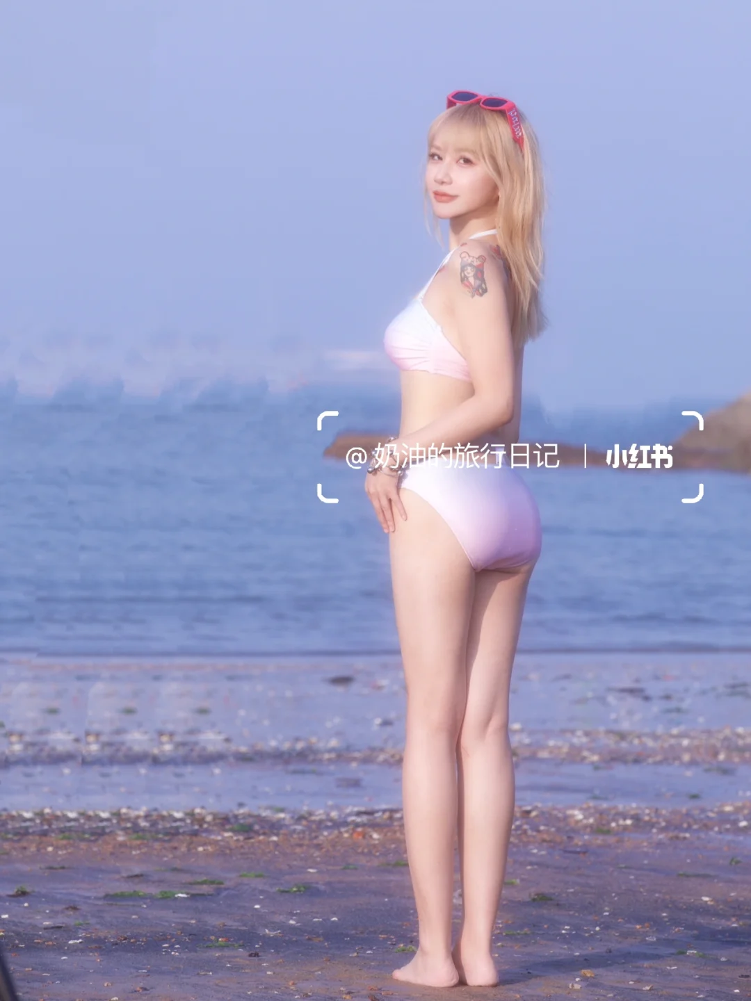 太喜欢海边啦！可以实现比基尼自由！