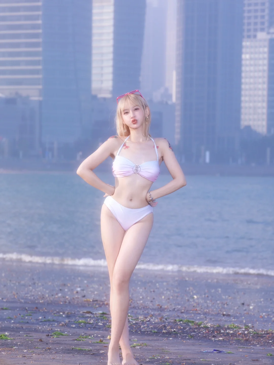 太喜欢海边啦！可以实现比基尼自由！