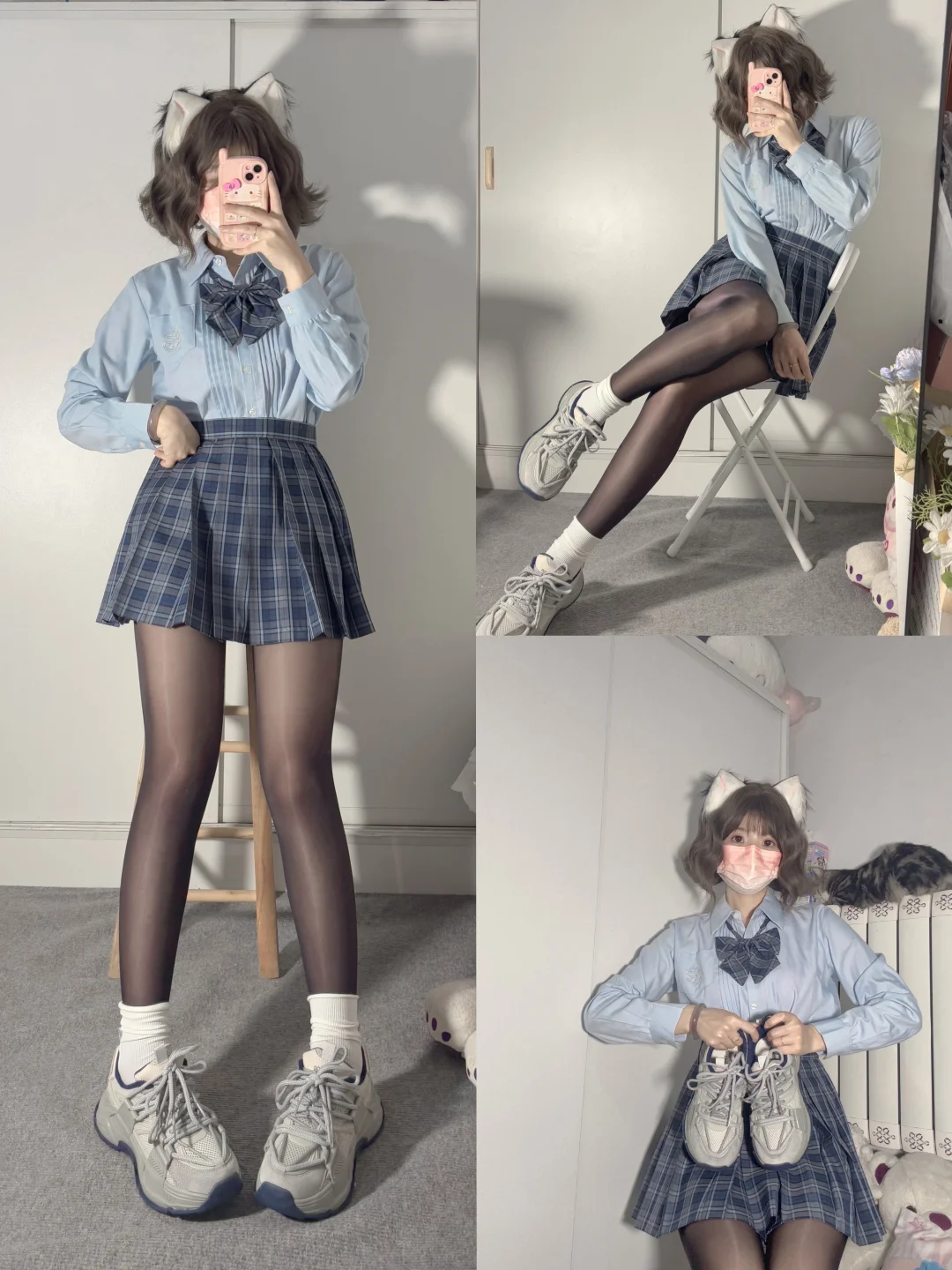 Jk女孩的学院风搭配～