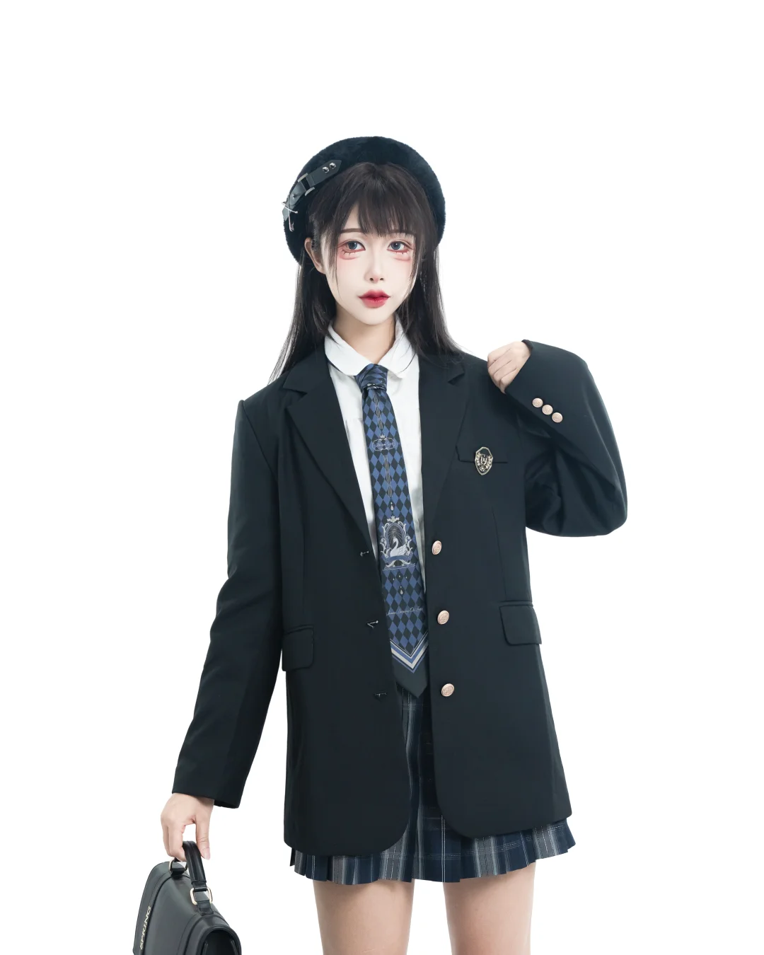 元气活泼的画报小女孩