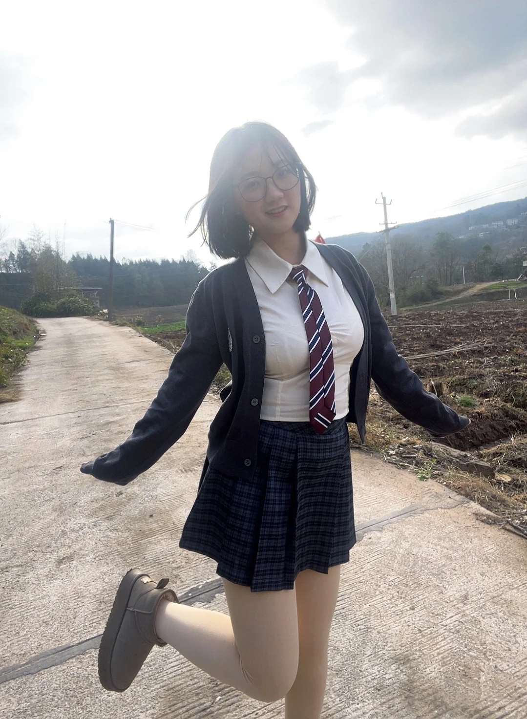75D🐻和修身Jk的配适度太高啦（回农村版