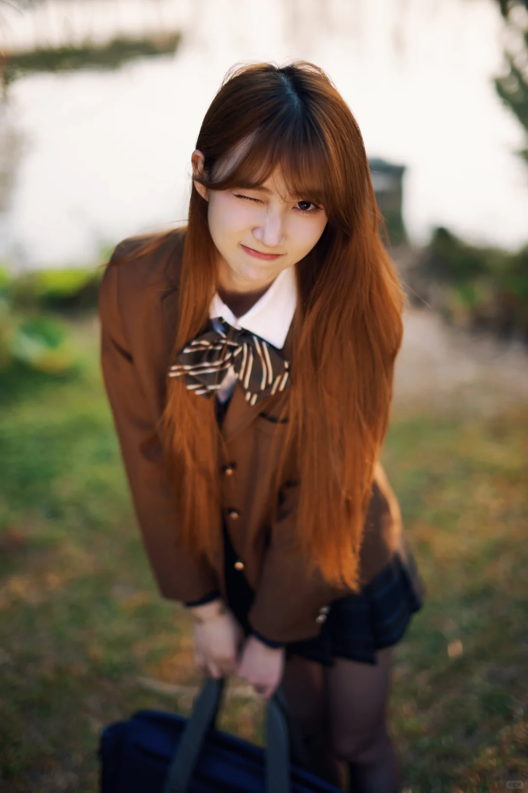 🍁JK制服×秋日公园📸适配度满分！