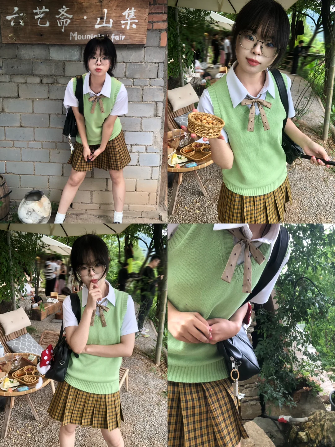 这个喷不了，熊猫妹站在人群中非常显眼