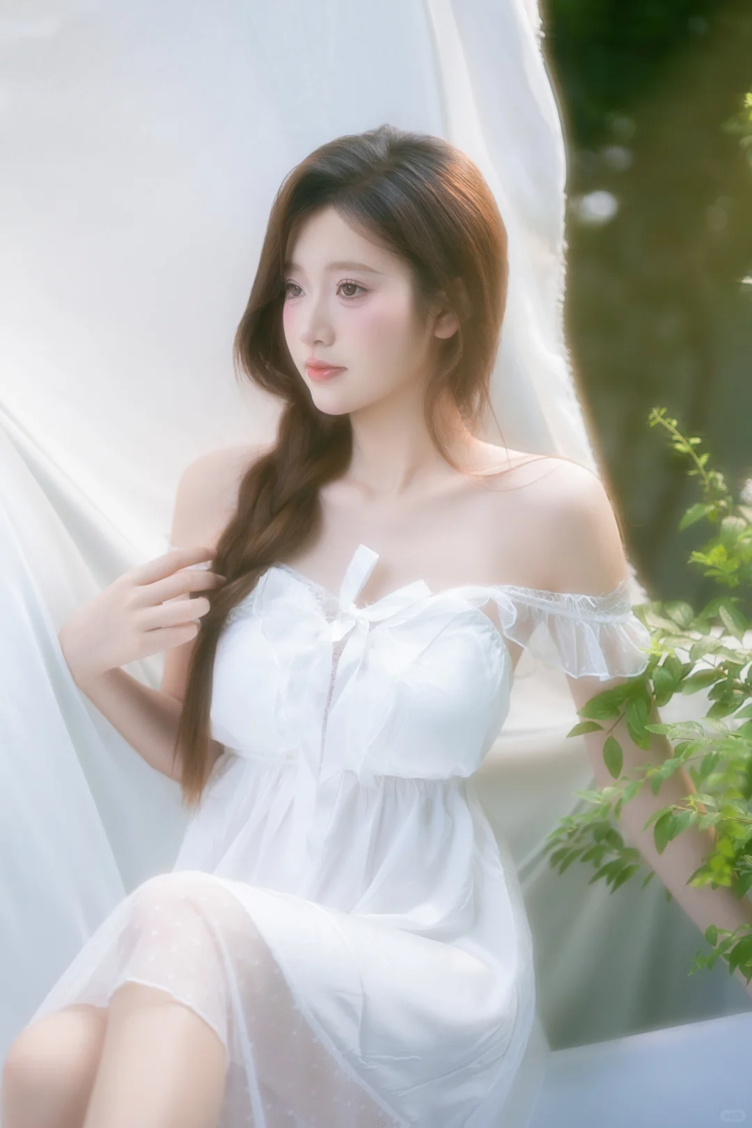 夏日写真、超有氛围感的粉色系少女（客片）