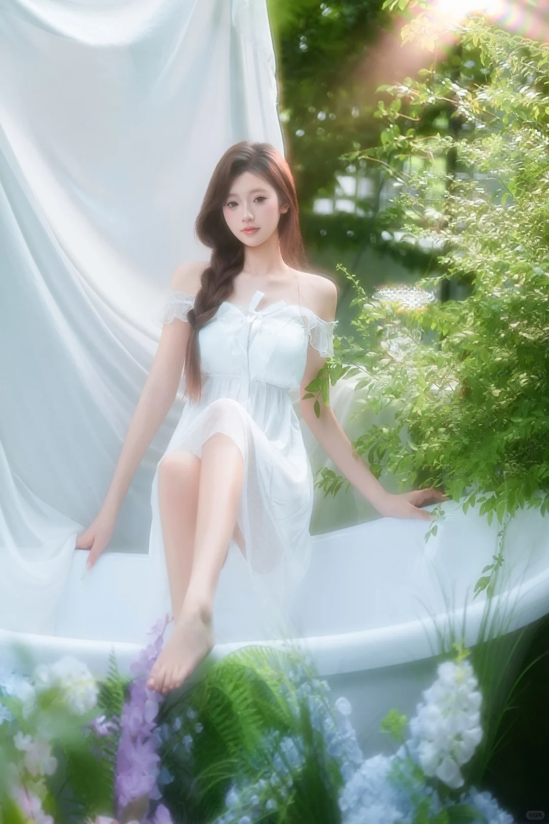 夏日写真、超有氛围感的粉色系少女（客片）