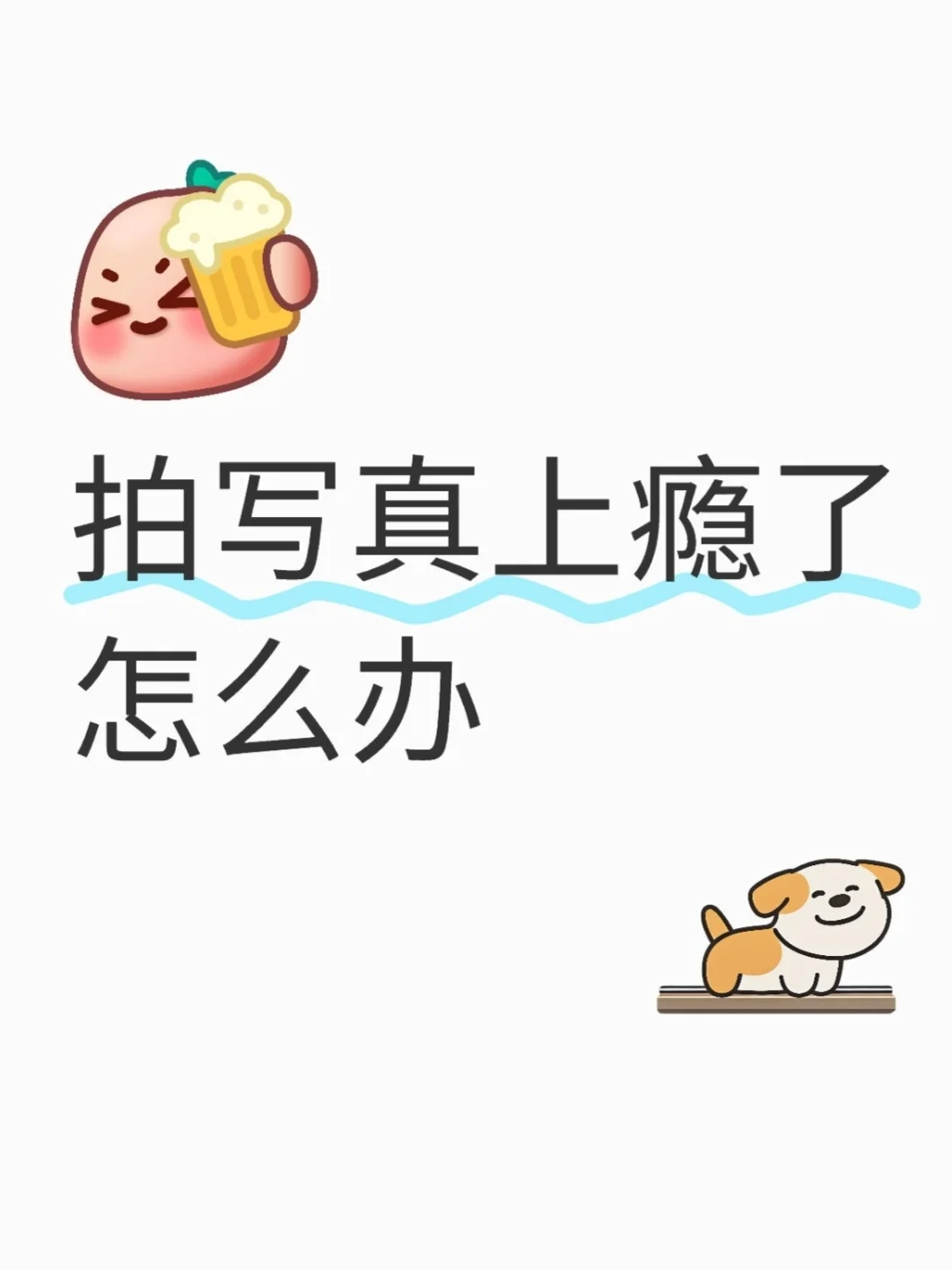 拍写真上瘾了怎么办