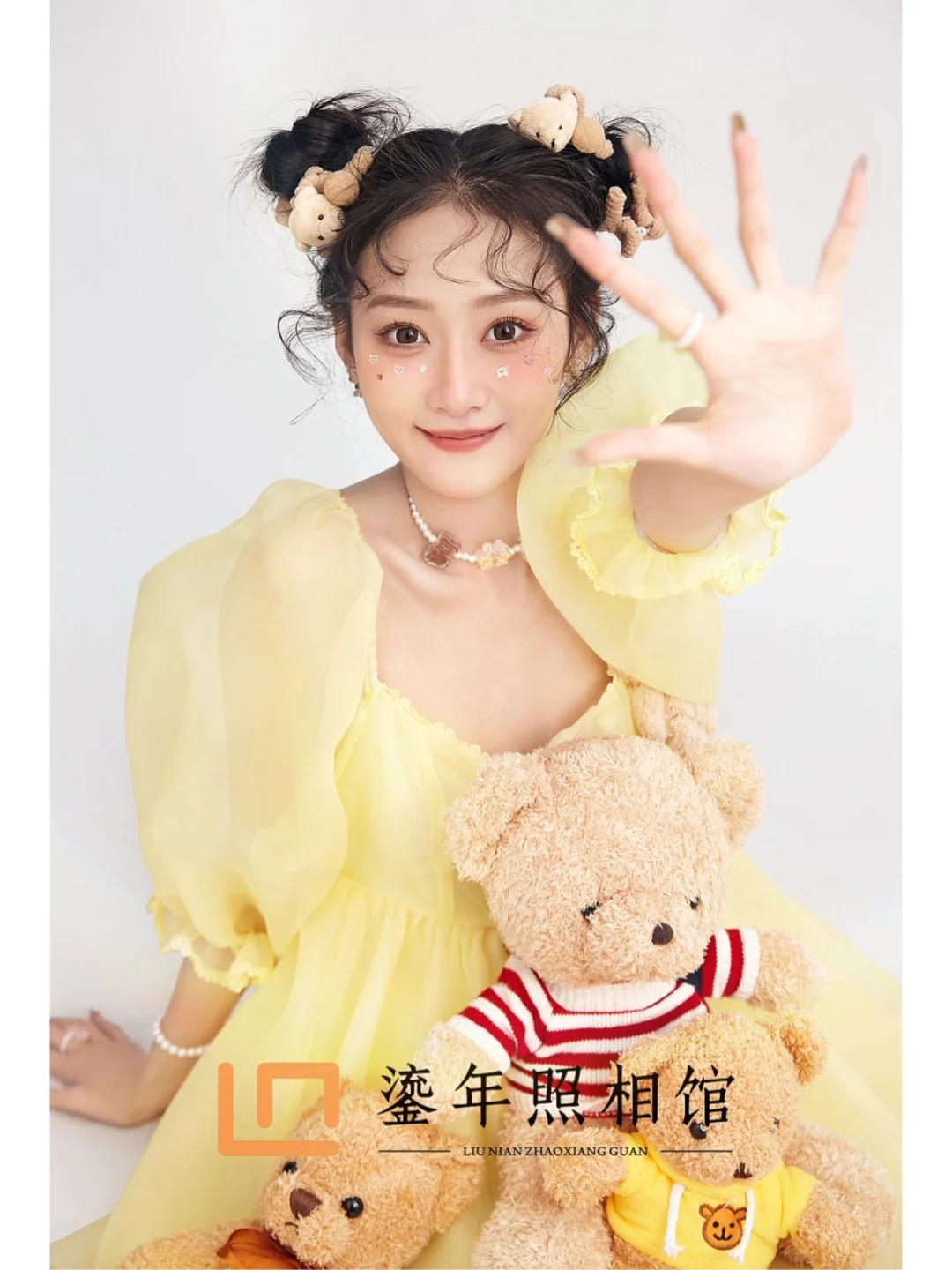 谁能抗拒可可爱爱的小熊｜可爱少女写真