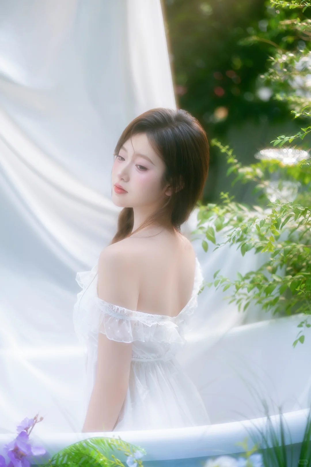 夏日写真、超有氛围感的粉色系少女（客片）