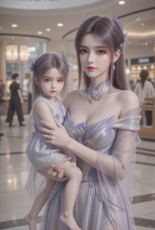 斗破苍穹国漫女神亲子装美图欣赏