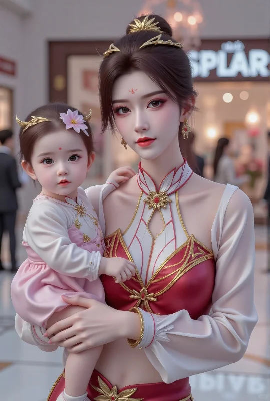 斗破苍穹国漫女神亲子装美图欣赏