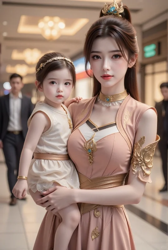 斗破苍穹国漫女神亲子装美图欣赏
