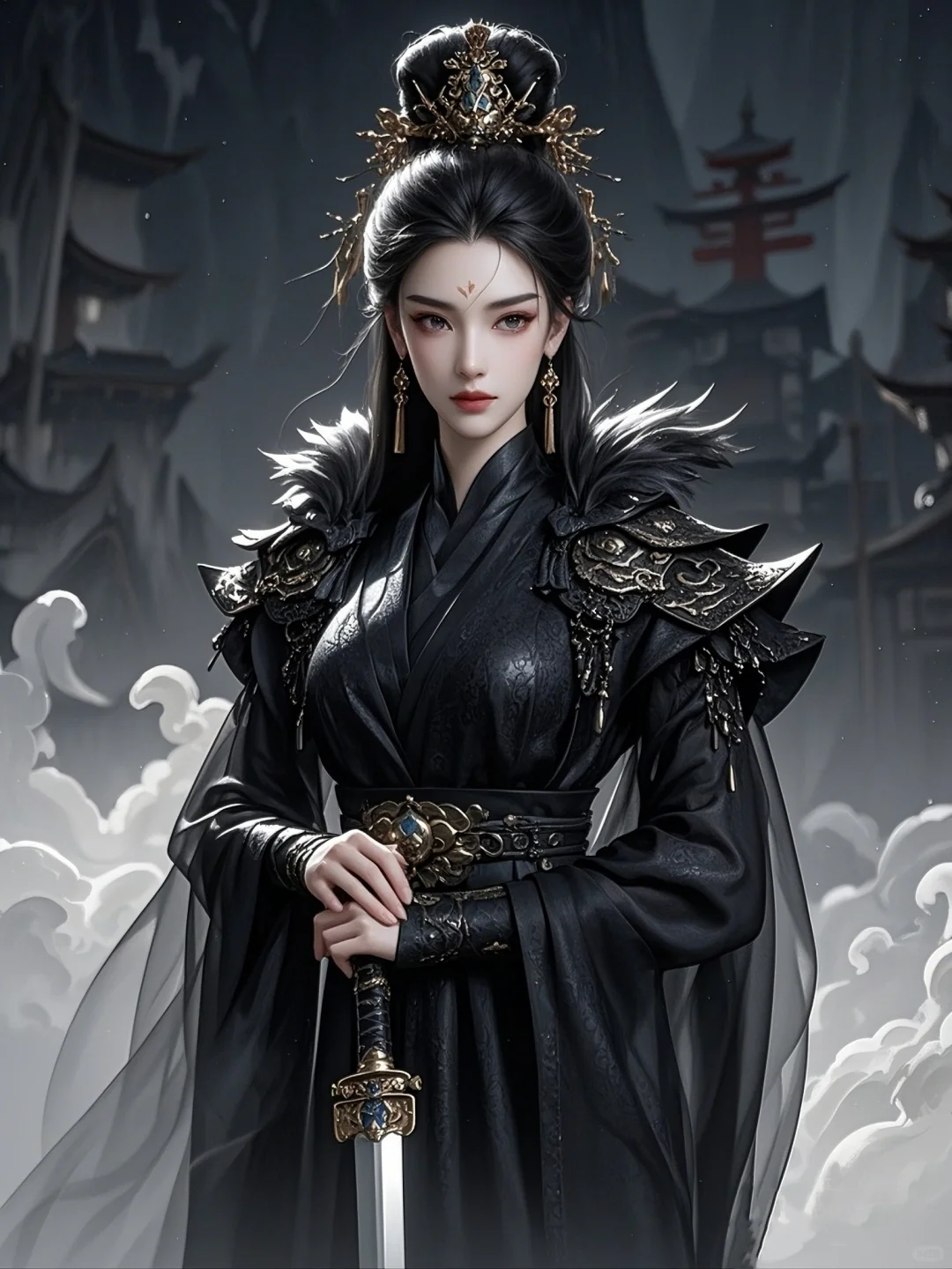 黑袍加身，威风凛凛