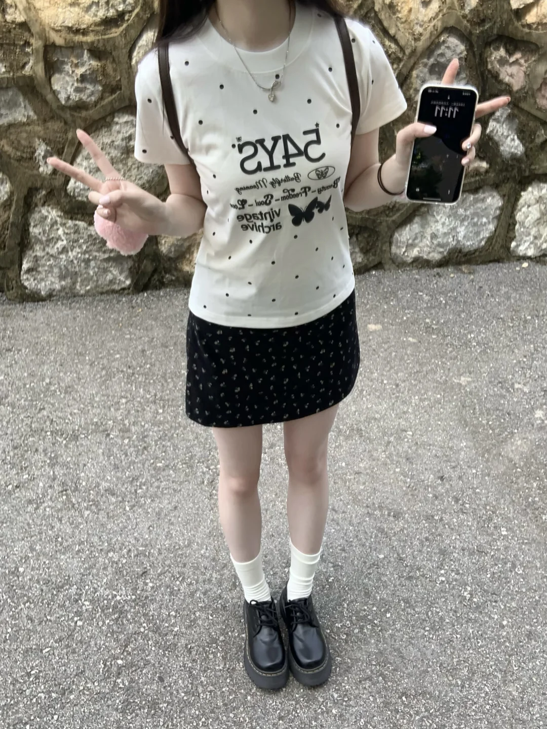 夏日出游 波点配碎花～💭