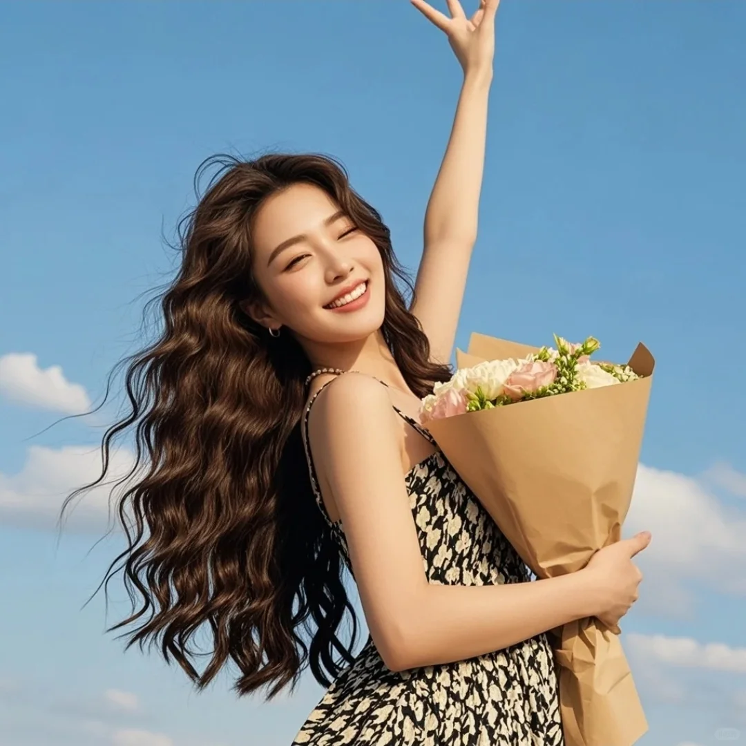 这个氛围感我爱了~蓝调晴空☀️女头像开心