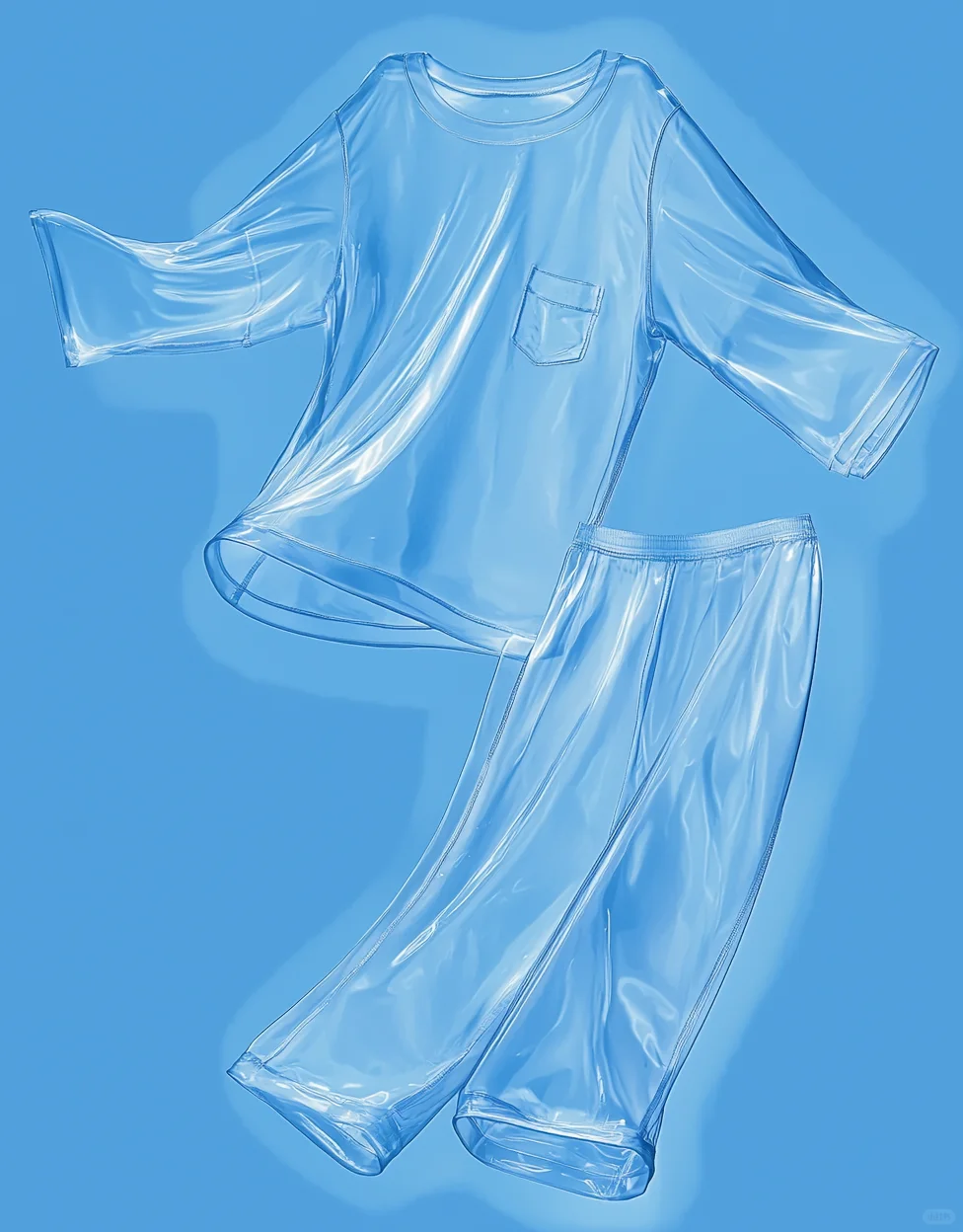 透明衣服效果