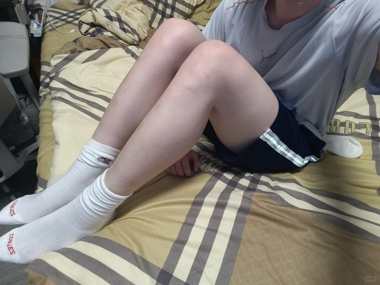 新买的篮球袜好好看