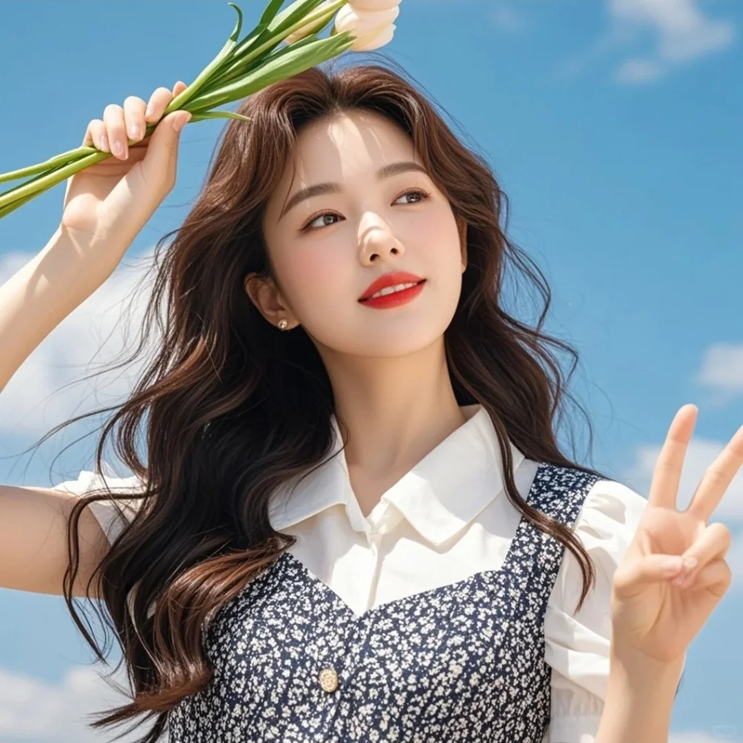 这个氛围感我爱了~蓝调晴空☀️女头像开心