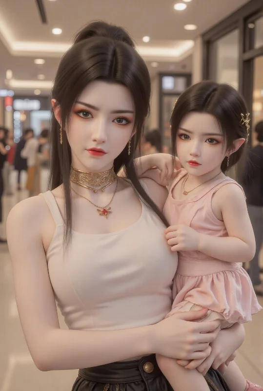 斗破苍穹国漫女神亲子装美图欣赏
