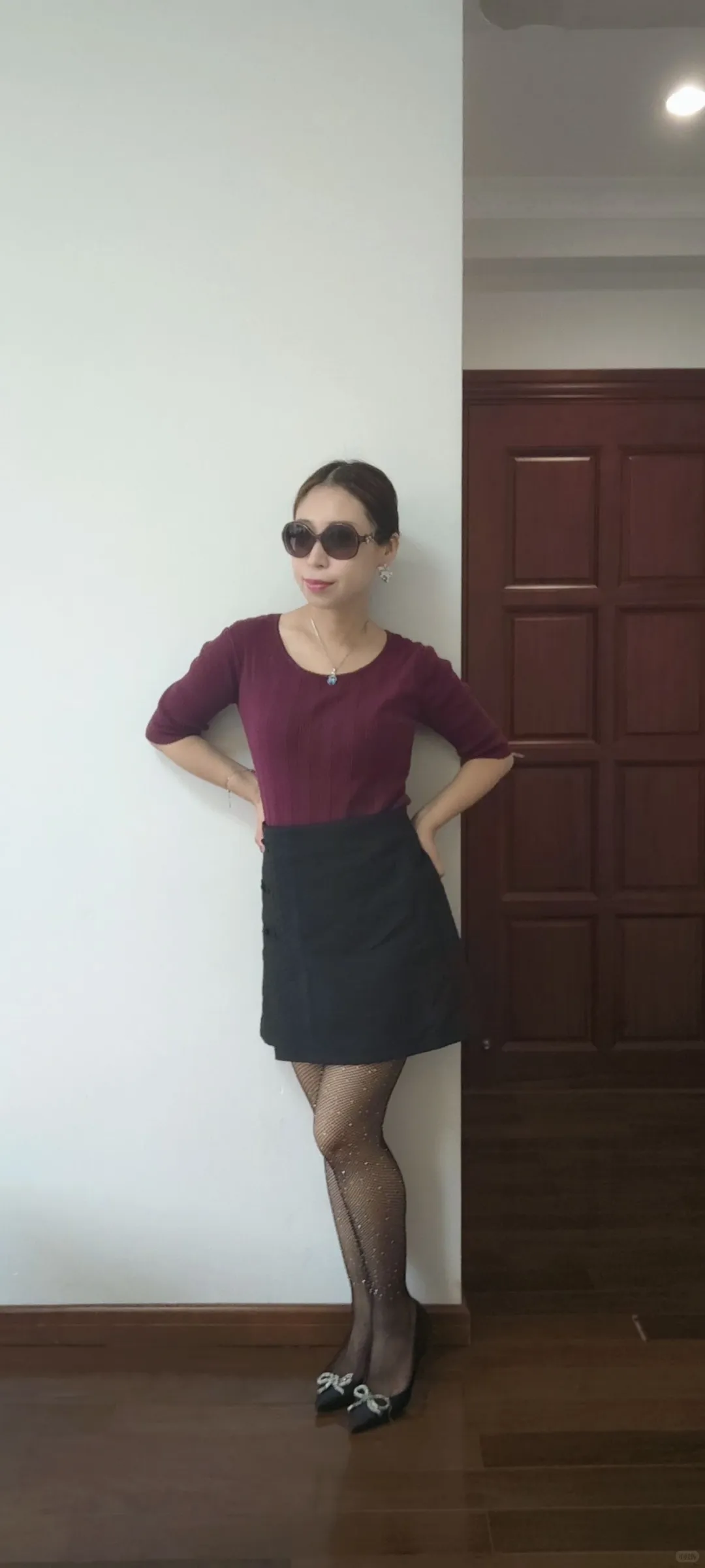中年少女的换季丝袜穿搭